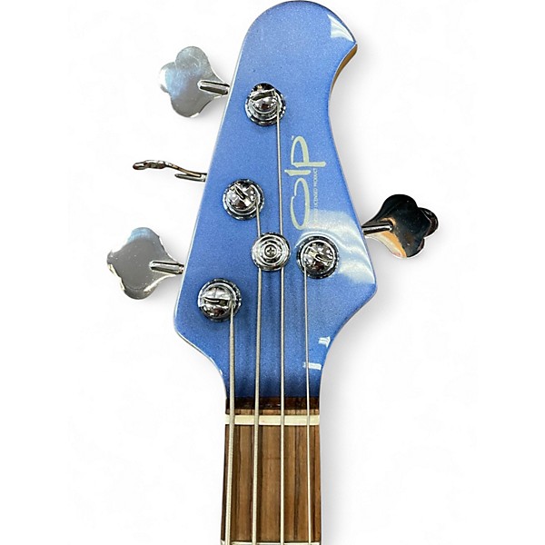 Used OLP music man 4 blue Electric Bass Guitar