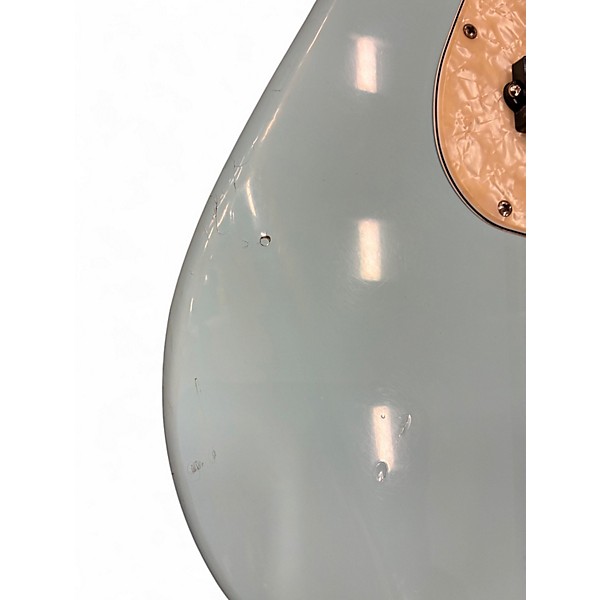 Used 2002 Fender Mark Hoppus Signature Jazz Bass Daphne Blue Electric Bass Guitar