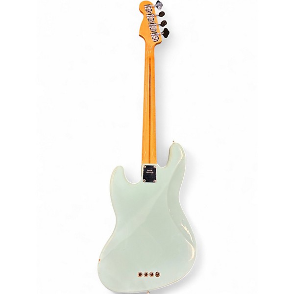 Used 2002 Fender Mark Hoppus Signature Jazz Bass Daphne Blue Electric Bass Guitar