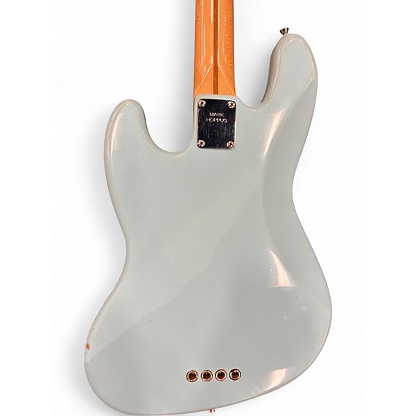 Used 2002 Fender Mark Hoppus Signature Jazz Bass Daphne Blue Electric Bass Guitar