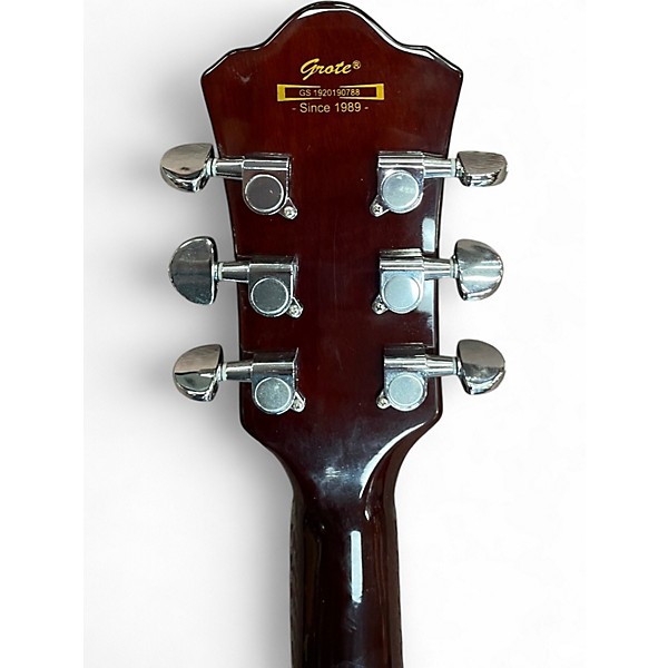 Used Grote 335 2 Color Sunburst Hollow Body Electric Guitar