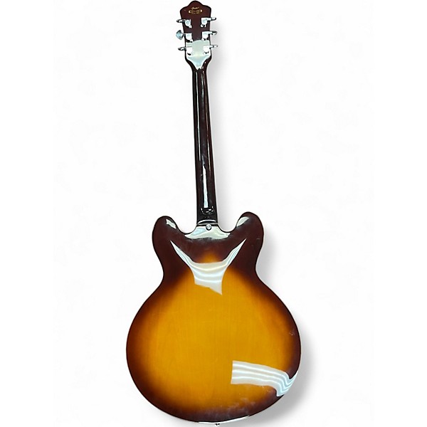 Used Grote 335 2 Color Sunburst Hollow Body Electric Guitar