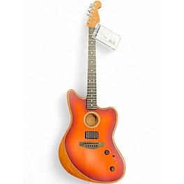 Used Fender American Acoustasonic Jazzmaster Tobacco Sunburst Acoustic Electric Guitar