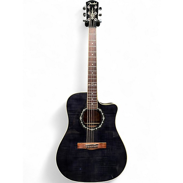 Used Fender T Bucket 300CE Black Acoustic Electric Guitar