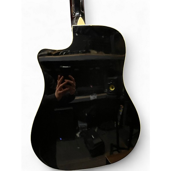 Used Fender T Bucket 300CE Black Acoustic Electric Guitar