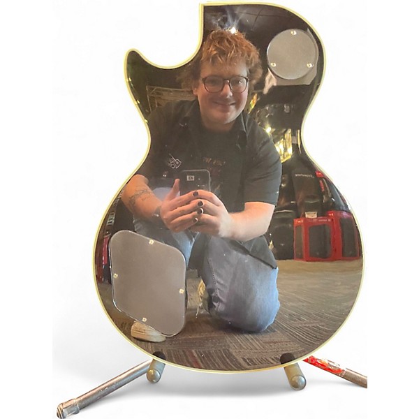 Used Epiphone Les Paul Custom Black and Silver Solid Body Electric Guitar