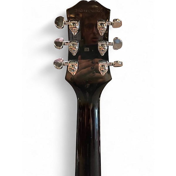 Used Epiphone Les Paul Custom Black and Silver Solid Body Electric Guitar