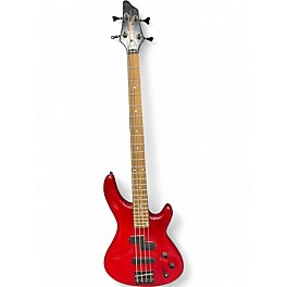 Used Lyon By Washburn Prowler Series LB40 Red Electric Bass Guitar