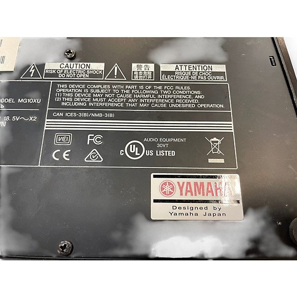 Used Yamaha MG10XU 10 Channel Mixer with Effects Unpowered Mixer