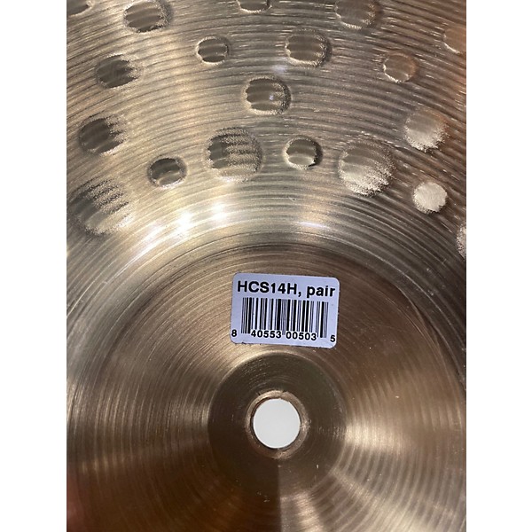 Used MEINL 14in HCS Hi Hat Pair Cymbal
