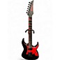 Used Ibanez GRG131DX GRG Series Flat Black Solid Body Electric Guitar thumbnail