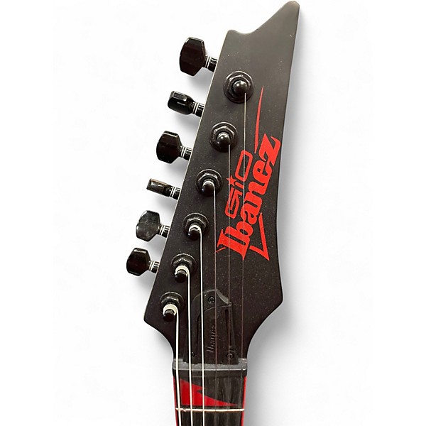 Used Ibanez GRG131DX GRG Series Flat Black Solid Body Electric Guitar
