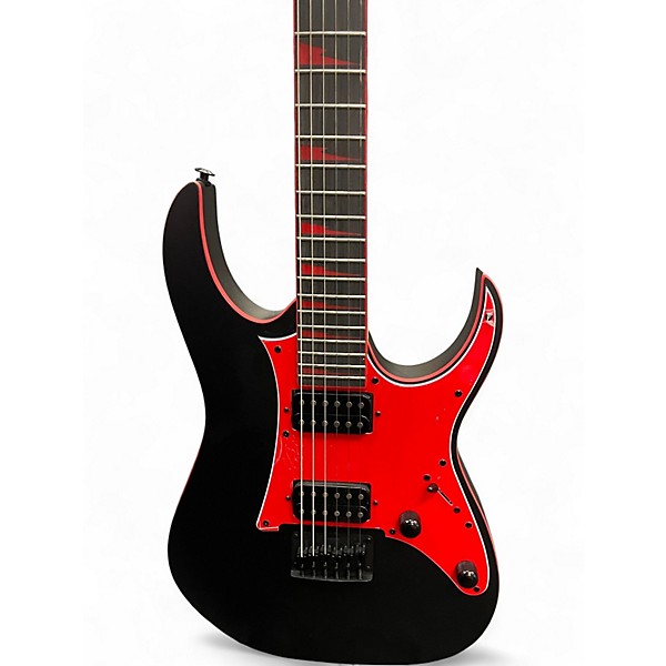 Used Ibanez GRG131DX GRG Series Flat Black Solid Body Electric Guitar
