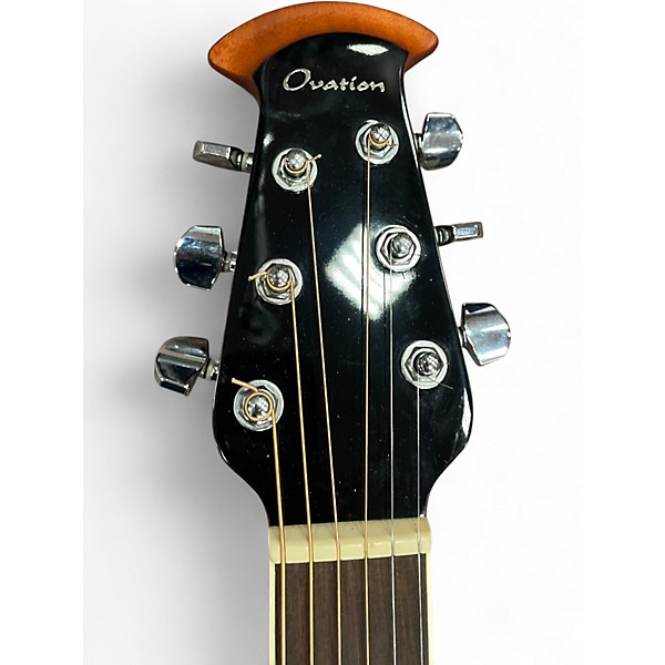 Used Ovation CE48P Blue Burst Acoustic Electric Guitar