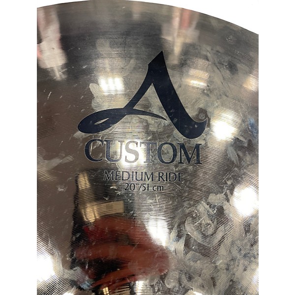 Used Zildjian 20in A Custom Medium Ride Cymbal