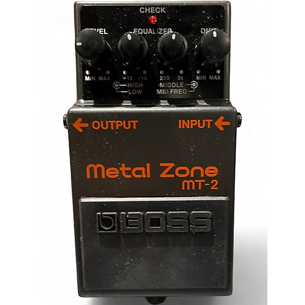 Used BOSS MT2 Metal Zone Distortion Effect Pedal