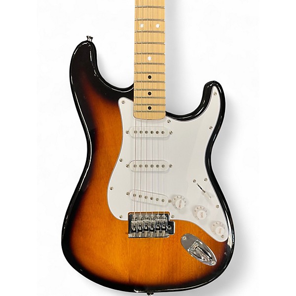 Used Squier Affinity Stratocaster 2 Tone Sunburst Solid Body Electric Guitar