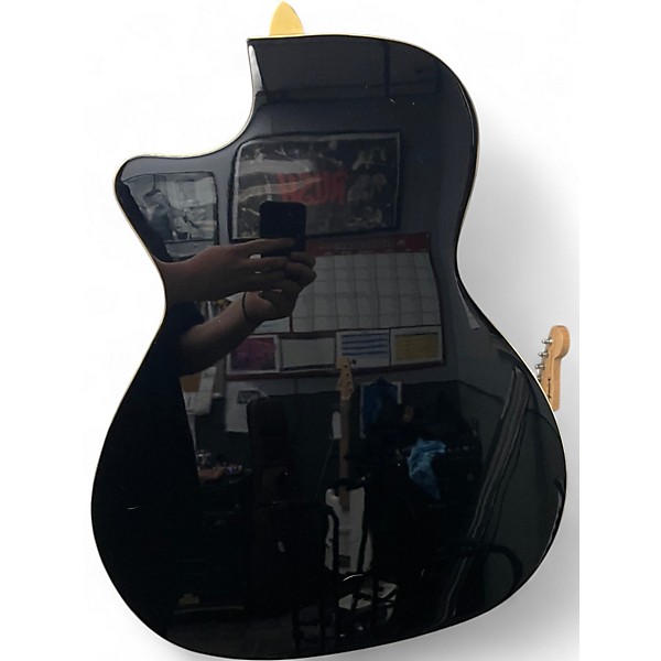 Used Fender Kingman 4-String Black Acoustic Bass Guitar