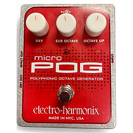 Used Electro-Harmonix Micro Pog Polyphonic Octave Generator Effect Pedal