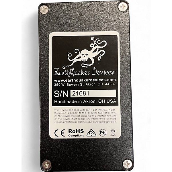 Used EarthQuaker Devices Afterneath Reverb Effect Pedal