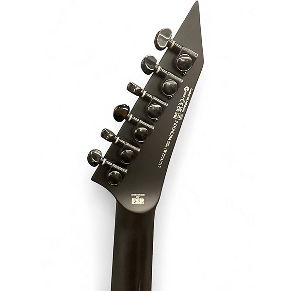 Used ESP LTD Black Metal Arrow Black Solid Body Electric Guitar
