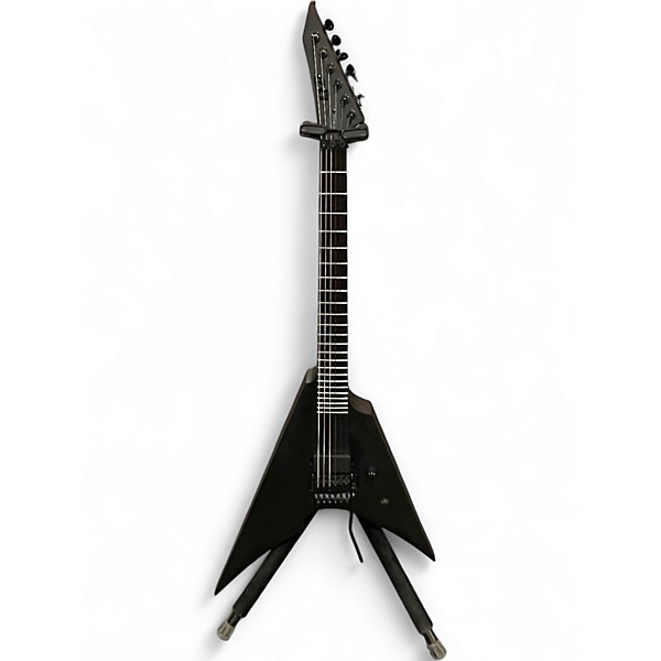Used ESP LTD Black Metal Arrow Black Solid Body Electric Guitar