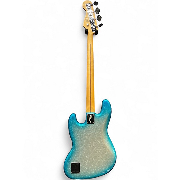 Used Fender Limited Edition Blu DeTiger Player Plus Jazz Bass Sky Burst Sparkle Electric Bass Guitar