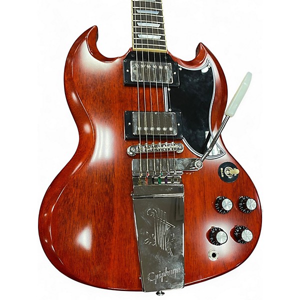 Used Epiphone Epiphone 1964 SG Standard With Maestro Vibrola Reissue Cherry Red Solid Body Electric Guitar