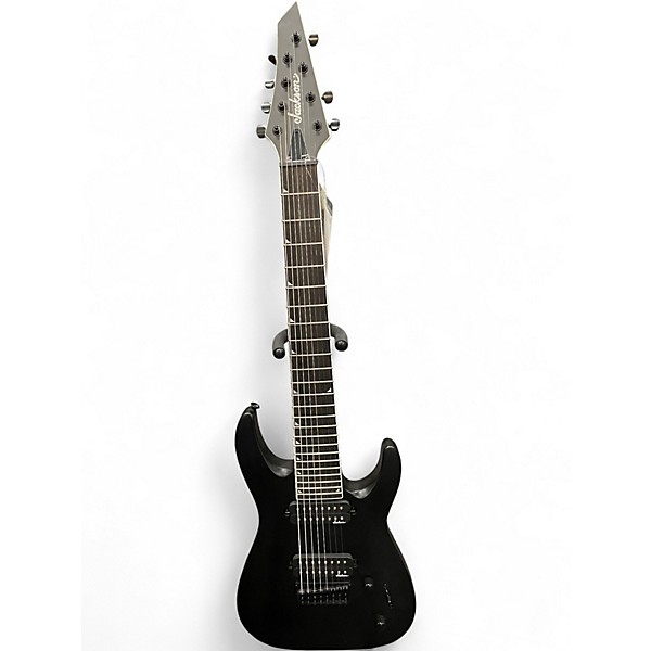 Used Jackson JS32-8 Dinky DKA 8 String Black Solid Body Electric Guitar