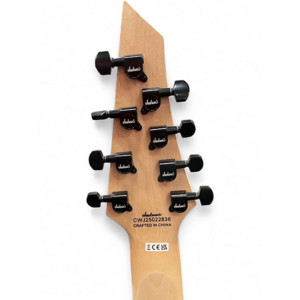 Used Jackson JS32-8 Dinky DKA 8 String Black Solid Body Electric Guitar