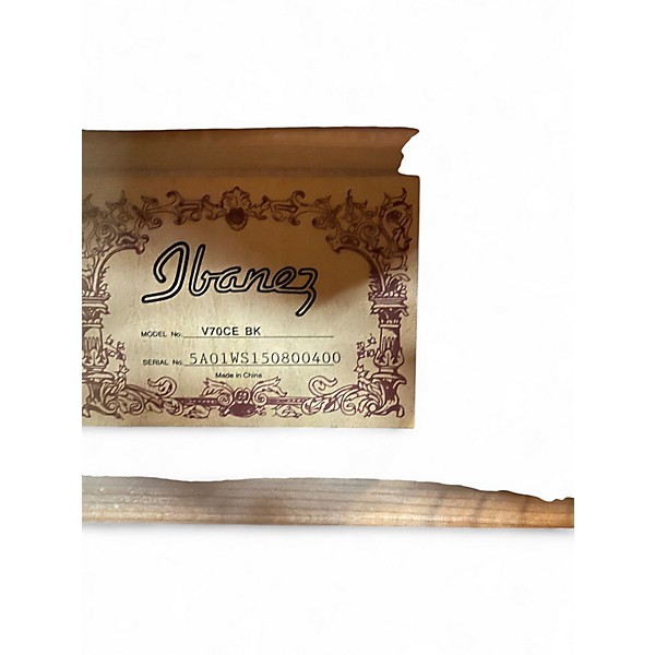 Used Ibanez V70CE Black Acoustic Electric Guitar