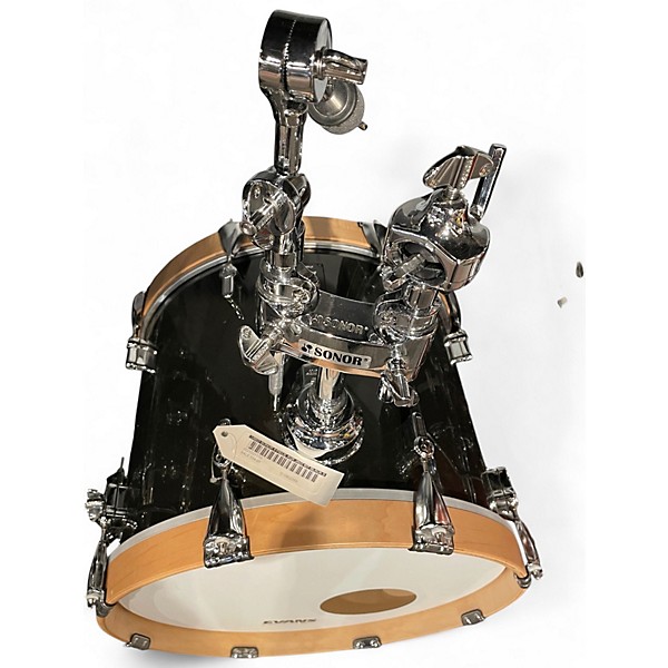Used SONOR 4 Piece AQX Jazz Kit Black Sparkle Drum Kit