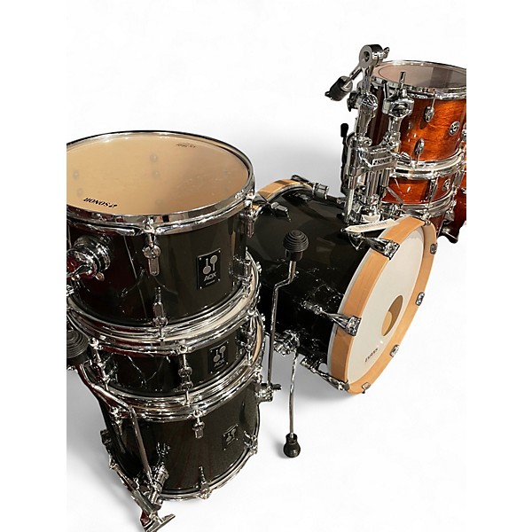 Used SONOR 4 Piece AQX Jazz Kit Black Sparkle Drum Kit