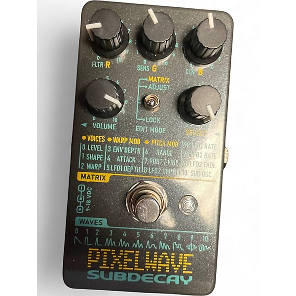 Used Subdecay PixelWave Phase Distortion Effect Pedal