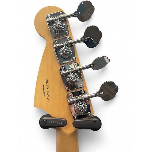 Used Fender Player Mustang Bass PJ Firemist Gold Electric Bass Guitar