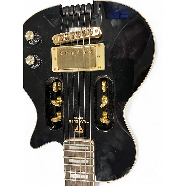Used Traveler Guitar EG1 Custom Black and Gold Electric Guitar