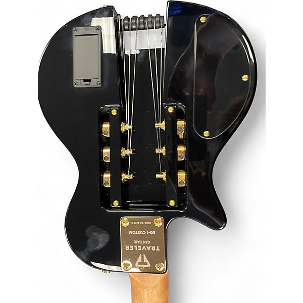 Used Traveler Guitar EG1 Custom Black and Gold Electric Guitar