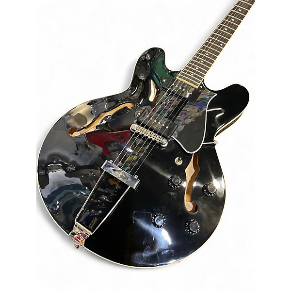 Used Heritage stdh330 Black Hollow Body Electric Guitar