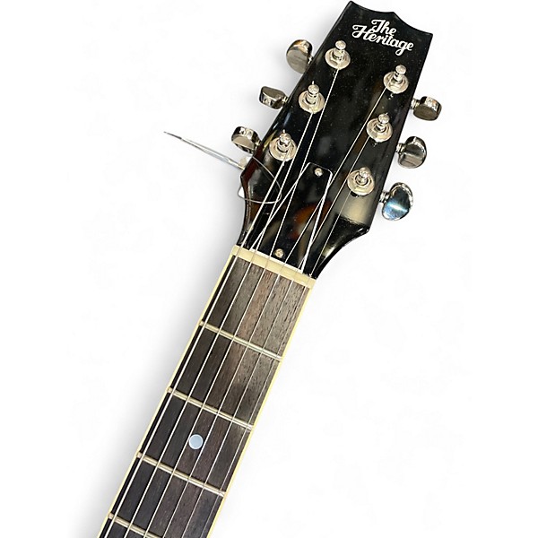 Used Heritage stdh330 Black Hollow Body Electric Guitar