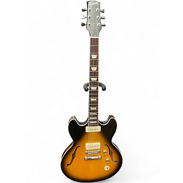 Used 2012 Gibson P-90 Tobacco Burst Hollow Body Electric Guitar