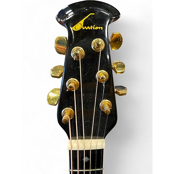 Used Ovation 1617 Black Acoustic Guitar