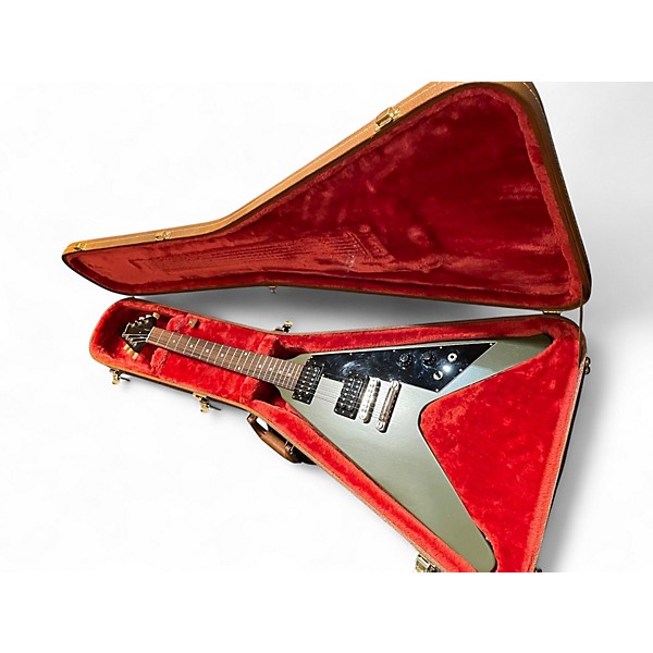 Used 2020 Gibson Flying V Green Solid Body Electric Guitar