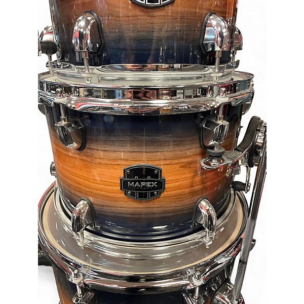 Used Mapex 4 Piece Armory Carribbean Burst Drum Kit