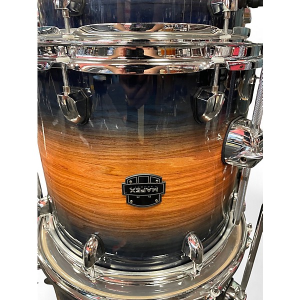 Used Mapex 4 Piece Armory Carribbean Burst Drum Kit