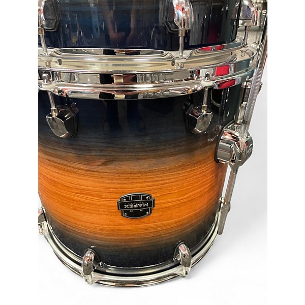 Used Mapex 4 Piece Armory Carribbean Burst Drum Kit