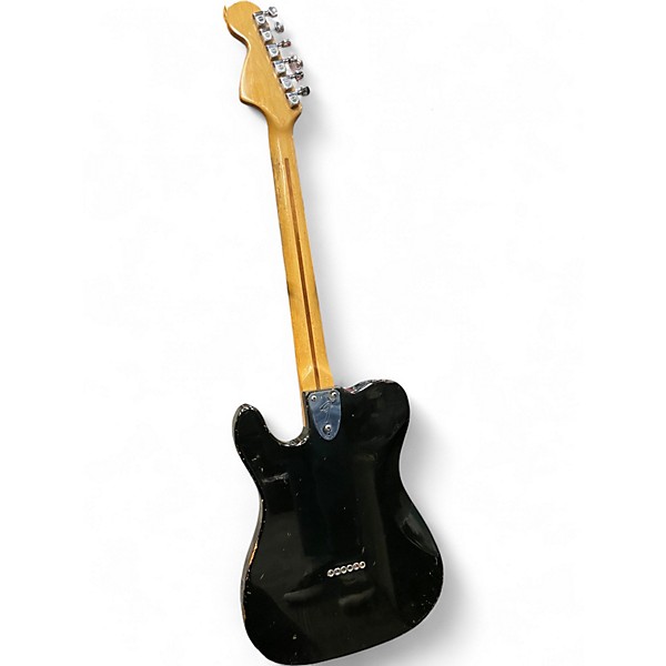 Vintage 1973 Fender Telecaster Deluxe Black Solid Body Electric Guitar
