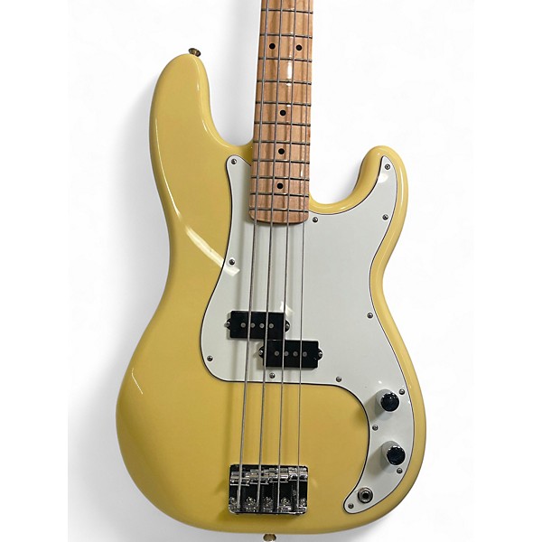 Used Fender Player Precision Bass Yellow Electric Bass Guitar