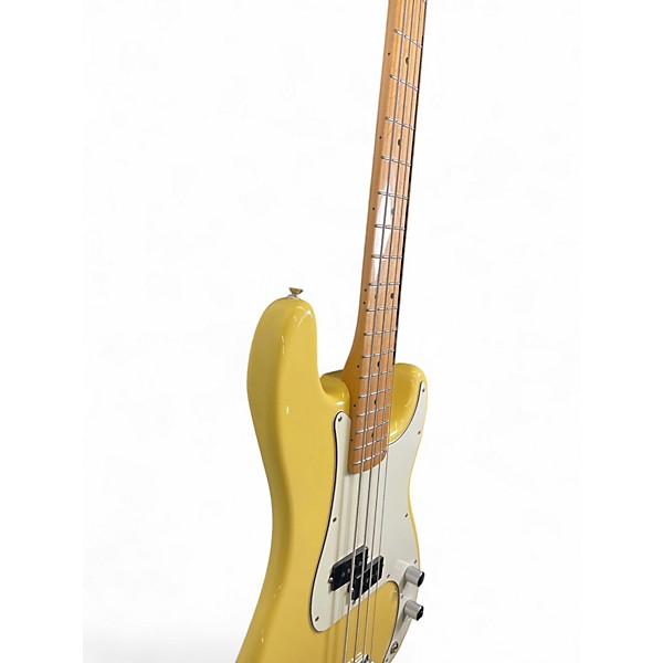 Used Fender Player Precision Bass Yellow Electric Bass Guitar