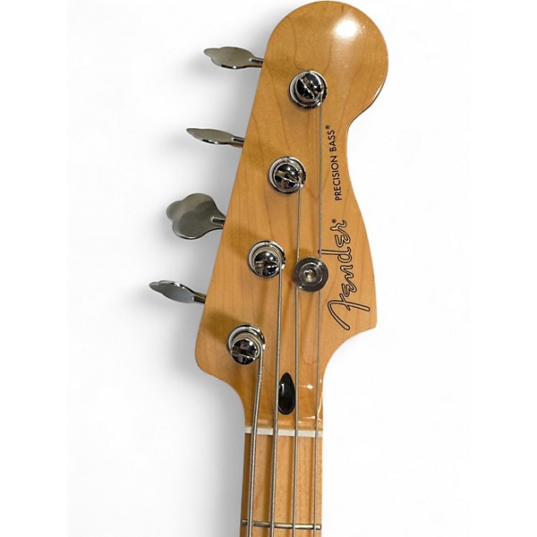 Used Fender Player Precision Bass Yellow Electric Bass Guitar