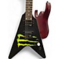 Used Schecter Guitar Research DIAMOND SERIES MONSTER V Black Solid Body Electric Guitar